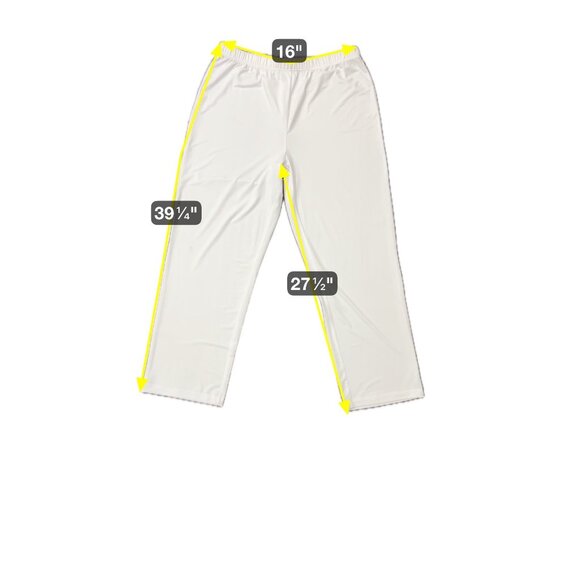Drapers & Damons Petites White Pull-On Capri Pants PL Polyester Spandex Blend - Picture 6 of 8